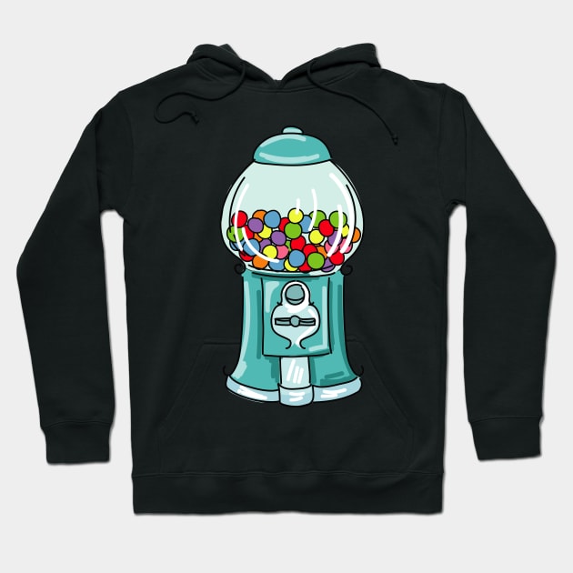 Retro Gumball Machine Hoodie by SWON Design